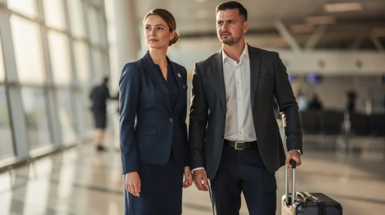 Hôtesse de l&rsquo;air et steward : comprendre les différences, missions et salaires