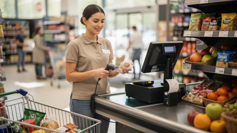 Quel est le salaire d’une hôtesse de caisse en France ? Grille, rémunération et perspectives