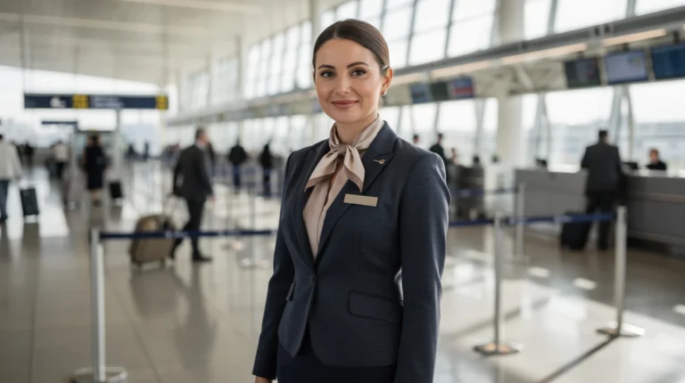 Hôtesse aéroportuaire : fiche métier, salaire et opportunités de recrutement